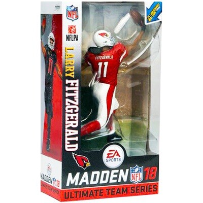 Larry Fitzgerald (Chase Variant Red & White Uniform) Arizona Cardinals NFL Madden NFL 18 Ultimate Team Series 1 McFarlane Figure
