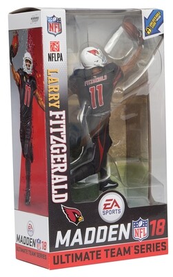 Larry Fitzgerald (Color Rush Black) Arizona Cardinals NFL Madden NFL 18 Ultimate Team Series 1 McFarlane