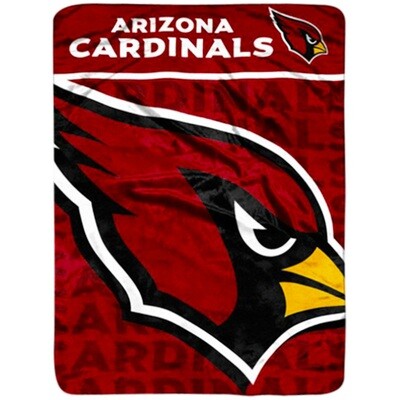 Arizona Cardinals NFL 46 x 60 Micro Raschel Plush Throw Blanket