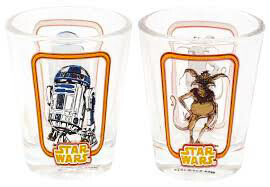 R2-D2 and Salacious Crumb Star Wars Toothpick Holder - Shot Glass 2-Pack Set Smuggler's Bounty Exclusive