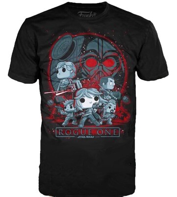 Rogue One Star Wars Funko Pop Tees T-Shirt Smuggler's Bounty Exclusive Rogue One Star Wars Funko Pop Tees T-Shirt Smuggler's Bounty Exclusive