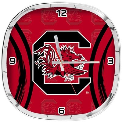 South Carolina Gamecocks NCAA Logo Shadow Wall Clock