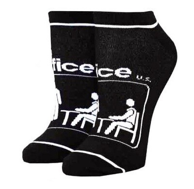 The Office Logo The Office NBC No-Show Ankle Socks The Office Logo The Office NBC No-Show Ankle Socks