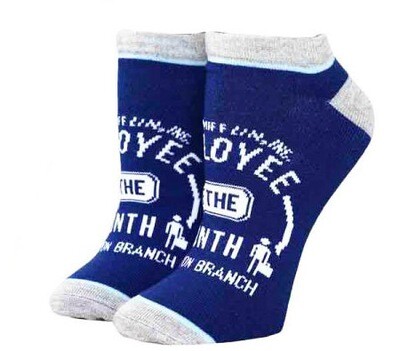 Employee of the Month Dunder Mifflin Scranton Branch The Office NBC No-Show Ankle Socks