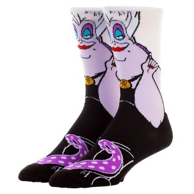 Ursula Disney 360-Degree Character Crew Socks