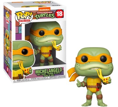 Michelangelo Teenage Mutant Ninja Turtles Nickelodeon Funko Pop Retro Toys 18 (NOT MINT)