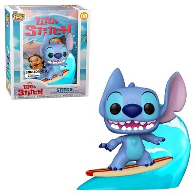 Stitch (Surfing) Lilo & Stitch Disney Funko Pop VHS Covers 08 Amazon Exclusive