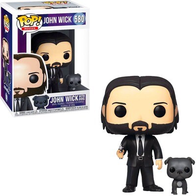 John Wick with Dog John Wick Funko Pop Movies 580 John Wick with Dog John Wick Funko Pop Movies 580