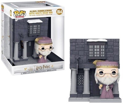 Albus Dumbledore with Hog's Head Inn Harry Potter Hogsmeade Wizarding World Funko Pop Town 154