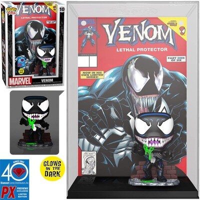 Venom (Glow in the Dark) Venom Lethal Protector Marvel Funko Pop Comic Covers 10 PX Previews Exclusive
