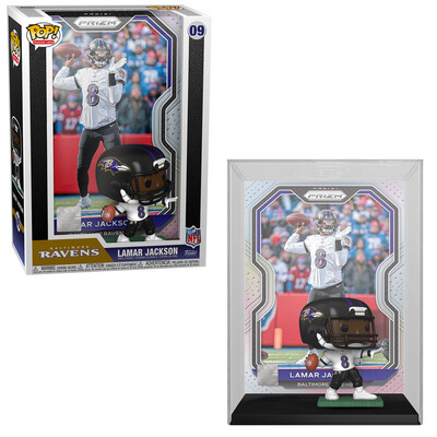 Lamar Jackson (Panini Prizm) Baltimore Ravens NFL Funko Pop Trading Cards 09