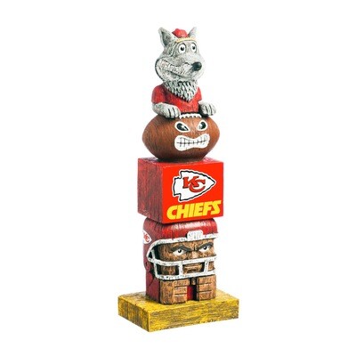 Kansas City Chiefs NFL Garden Statue Mascot Tiki Tiki Totem