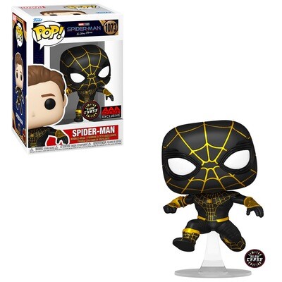 Spider-Man (Masked)(Leaping) Spider-Man No Way Home Marvel Funko Pop 1073 AAA Anime Exclusive Glow Chase Limited Edition