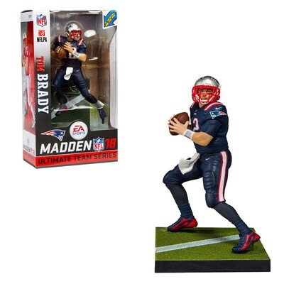 Tom Brady (Navy Color Rush) New England Patriots NFL McFarlane Madden 18 Ultimate Team Series 1 Figure