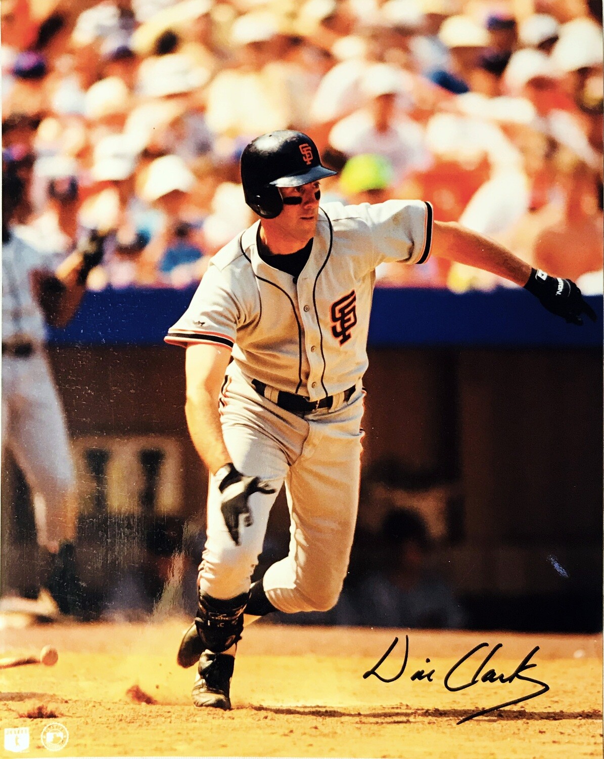 Athlon Sports Will Clark signed San Francisco Giants 8x10 Photo- JSA  Hologram (white jersey-throwing-close up)