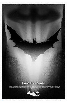 I Am Batman 75th Anniversary Batman DC Comics Collector's Edition 40 x 27-inch Poster