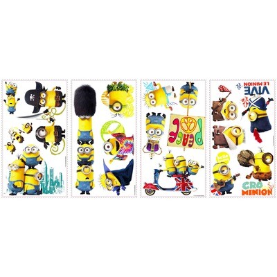 Minions The Movie Peel & Stick Wall Decal Stickers