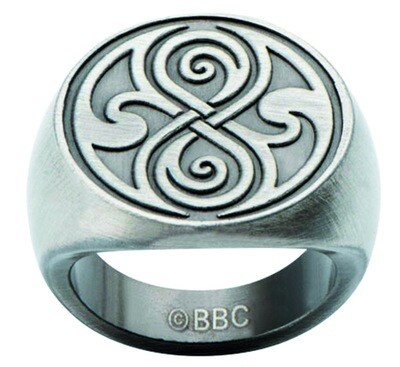 Seal of Rassilon Signet Doctor Who BBC Stainless Steel Ring