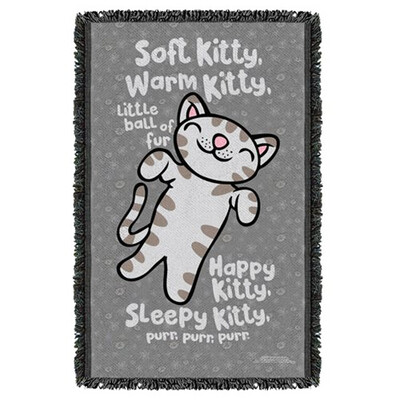 Soft Kitty The Big Bang Theory Woven Tapestry Throw Blanket
