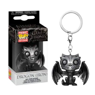 Drogon (Iron Deco) Game of Thrones The Iron Anniversary Funko Pocket Pop Keychain Drogon (Iron Deco) Game of Thrones The Iron Anniversary Funko Pocket Pop Keychain