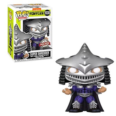 Super Shredder (Metallic) Teenage Mutant Ninja Turtles II The Secret of the Ooze Nickelodeon Funko Pop Movies 1138 Special Edition Exclusive (NOT MINT) Super Shredder (Metallic) Teenage Mutant Ninja Turtles II The Secret of the Ooze Nickelodeon Funko Pop Movies 1138 Special Edition Exclusive (NOT MINT)
