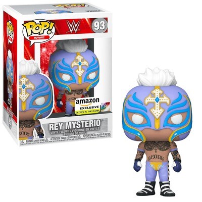Rey Mysterio (Glows in the Dark) WWE Funko Pop WWE 93 Amazon Exclusive