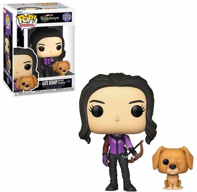 Kate Bishop with Lucky the Pizza Dog Hawkeye Marvel Funko Pop 1212