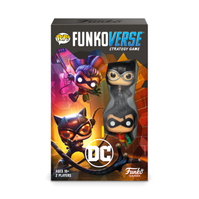 DC Comics (Catwoman & Robin) Funko Games Pop Funkoverse Strategy Game 101 2-Pack