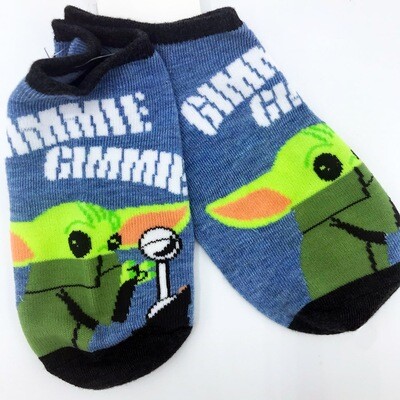 Gimmie Gimmie The Child with Knob Star Wars The Mandalorian No-Show Ankle Socks