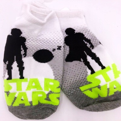 Mando and The Child Sleeping Star Wars Logo Star Wars The Mandalorian No-Show Ankle Socks