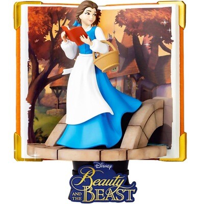 Belle Beauty and the Beast Disney Beast Kingdom Story Book Series DS-116 D-Stage Diorama Statue