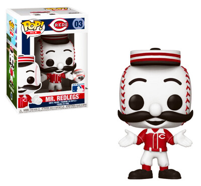 Mr. Redlegs (Alternate Red Uniform) Cincinnati Reds MLB Mascots Funko Pop MLB 03 (BOX NOT MINT)