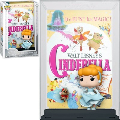 Cinderella with Jaq Cinderella Disney 100 Funko Pop Movie Poster 12