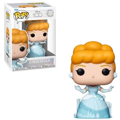 Disney 100 Cinderella with Jaq Pop! Movie Poster with Case , Not Mint