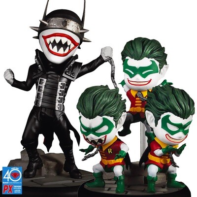 The Batman Who Laughs and Robins DC Comics Beast Kingdom MEA-030SP Dark Nights Metal Series Mini-Figure 2-Pack Previews Exclusive The Batman Who Laughs and Robins DC Comics Beast Kingdom MEA-030SP Dark Nights Metal Series Mini-Figure 2-Pack Previews Exclusive