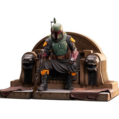 Boba Fett on Throne Star Wars The Mandalorian Gentle Giant Premier Collection 1:7 Scale Statue