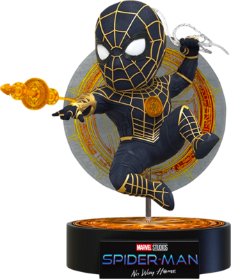 Spider-Man Black & Gold Suit (Light-Up) Spider-Man No Way Home Marvel Beast Kingdom Egg Attack EA-041 Statue
