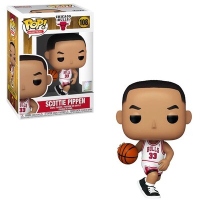 Scottie Pippen (White Home) Chicago Bulls NBA Legends Hardwood Classics Funko Pop Basketball 108