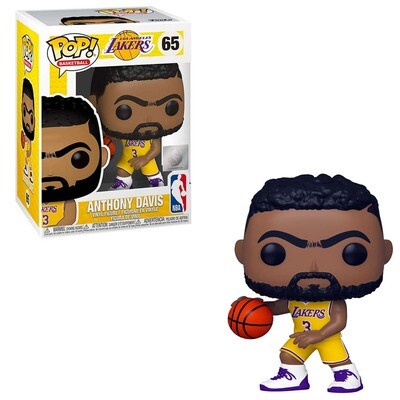 Anthony Davis (Yellow Jersey) Los Angeles Lakers NBA Funko Pop Basketball 65