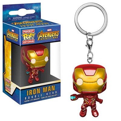 Iron Man Avengers: Infinity War Marvel Funko Pocket Pop Keychain