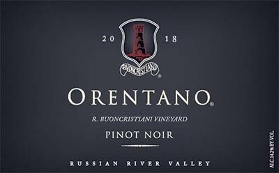2018 Pinot Noir, R. Buoncristiani Vineyard, Russian River Valley