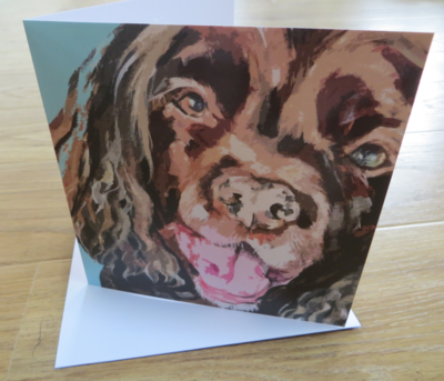 'Smiley Dog' Blank Greetings Card
