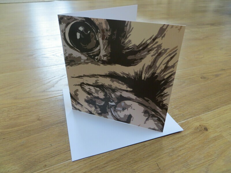 &#39;Bruno&#39; French Bulldog Blank Greetings Card