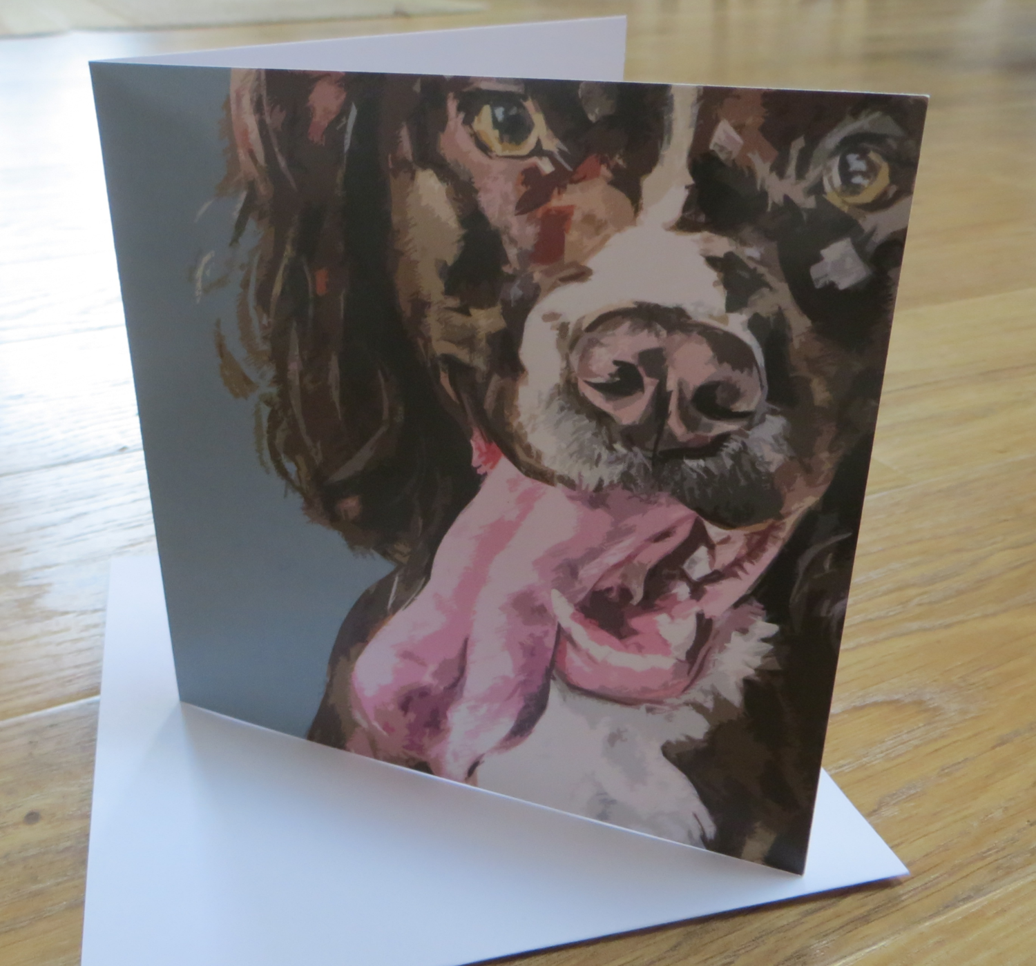 &#39;My Tongue is Longer than Yours&#39; Blank Greetings Card