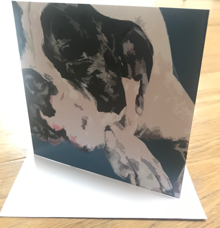 &#39;Sleepy Head Edie&#39; Blank Greetings Card