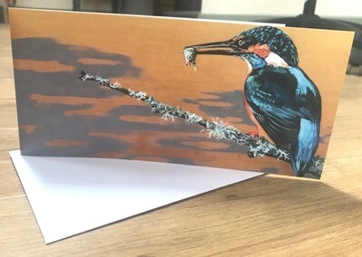 'King of Kingfishers' Blank Greetings Card