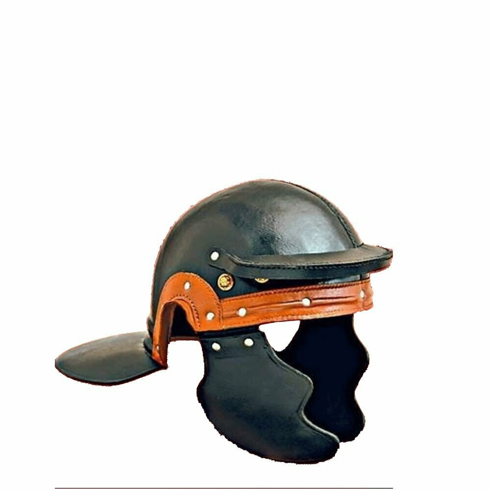 Casque romain en cuir