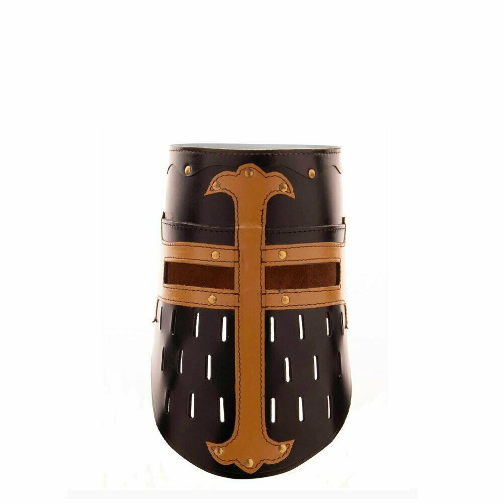 Casque de croisé cuir