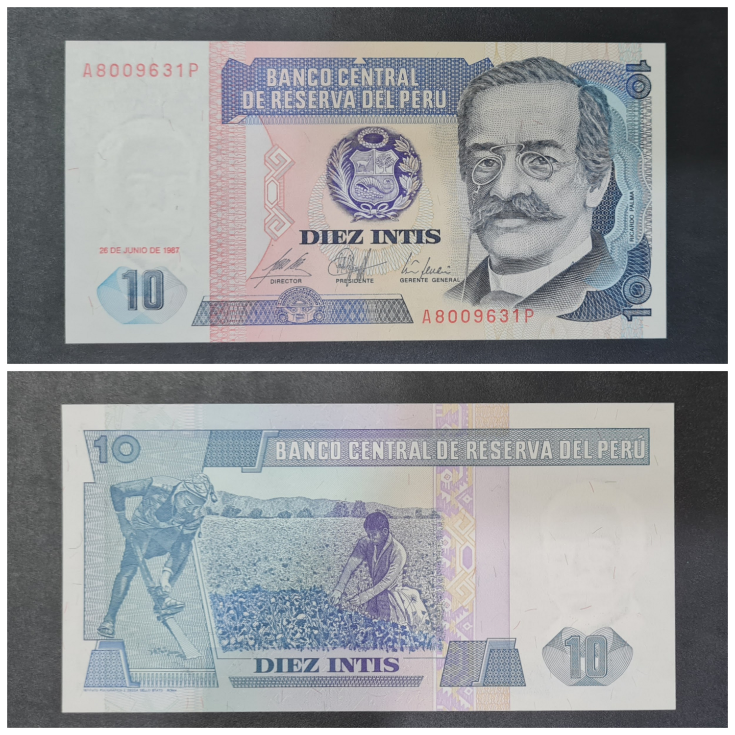 PERU 10 INTIS UNC