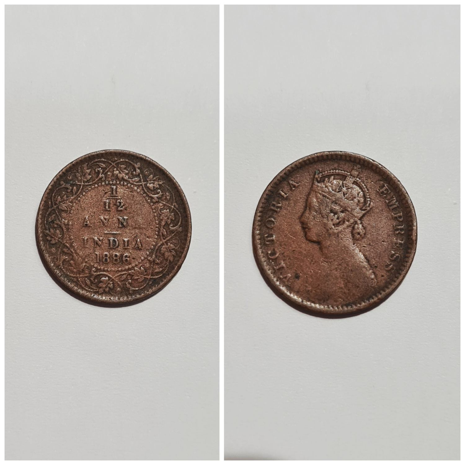 1/12 ANNA 1886